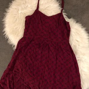 H&M maroon dress